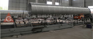 Helical steel culvert pipe roll forming machine